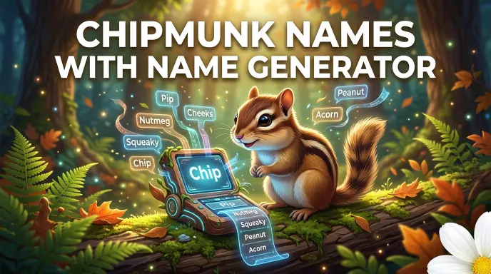 Chipmunk names with name generator