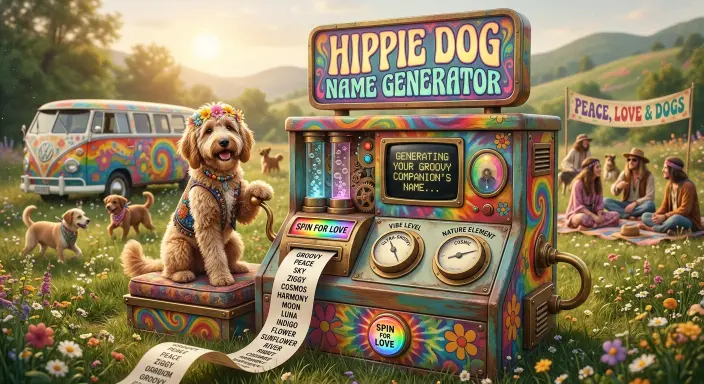 Hippie dog names with name generator