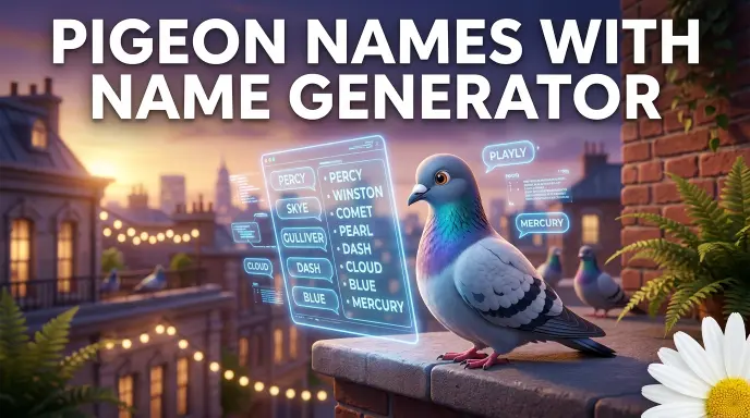 Pigeon names with name generator