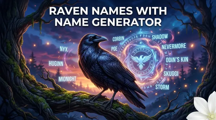 Raven names with name generator