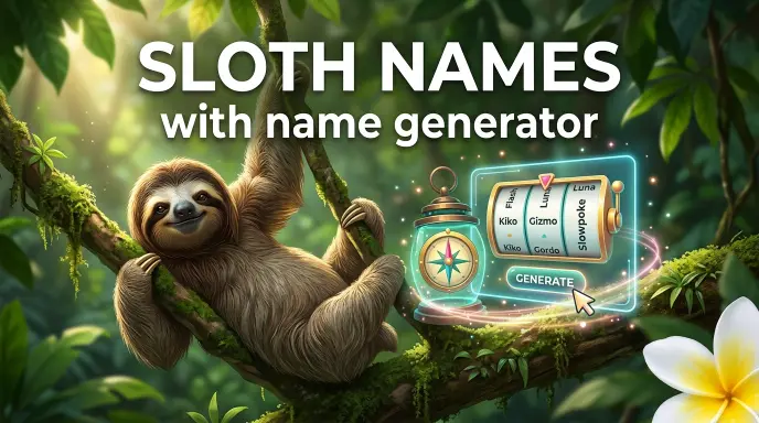 Sloth names with name generator