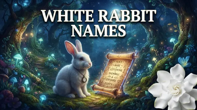 White rabbit names with name generator